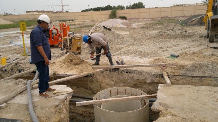 Construction of the Sewage Network at the Technical Studies Institute
